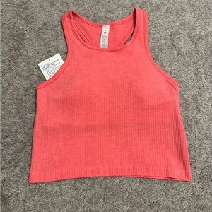 lululemon Ebb to Street Cropped Racerback Tank Top- Glaze Pink